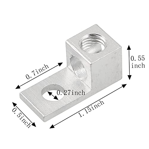 Meetoot TML-TA-21B2U-8 8Pcs Aluminum Alloy Mechanical Lugs 29X13X14Mm Terminal Mechanical Lug 2Awg Ta-2 1B2U thumb #1