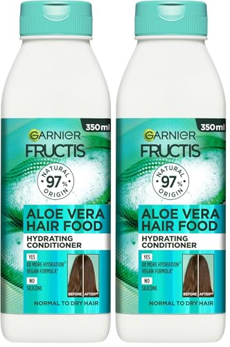 Garnier Fructis, Conditioner, Detangling and Hydrating, Hair Food Aloe Vera, 350ml (Pack of 2)
