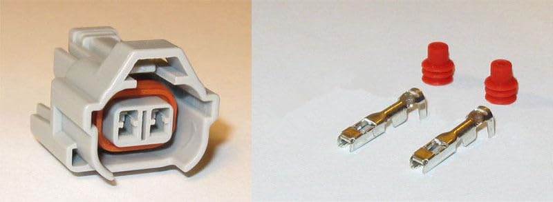 10/20/50/100pcs/lot 2 Pin/Way Fuel Injector Connector Plug for Sard Tomei Helix 1JZ 2JZ for Toyota 6189-0060 - (Color Name: 100pcs)