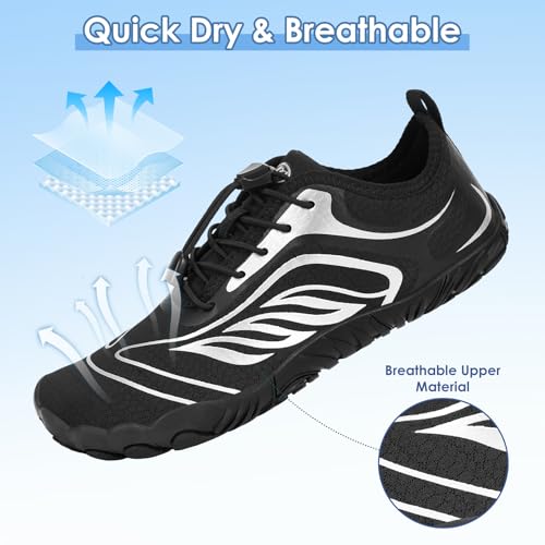 Image of Hike Barefoot Shoes Women Men,Wide Toe Water Shoes 2025 New Breathable Grounded Footwear Non-Slip Fashion Hiking Shoe for Walking Swim Pool Beach Outdoor Water Sports