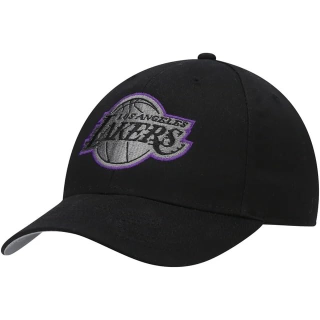 Gorra negra ajustable con logo bordado Los Angeles miniatura 2