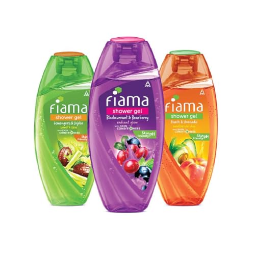 Fiama Body Wash Shower Gel Blackcurrant & Bearberry 250ml | Fiama Body Wash Shower Gel Peach & Avocado 250ml | Fiama Body Wash Shower Gel Lemongrass &