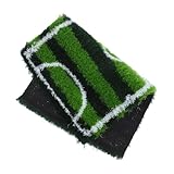 Garneck Kunstrasenmatte Grün Für Kinderzimmer Rasenmatte Als Tischset Kunstrasen-Teppich Mit Fußballfeld-Design Indoor Und Outdoor-Eignung Pflegeleicht Und rutschfest