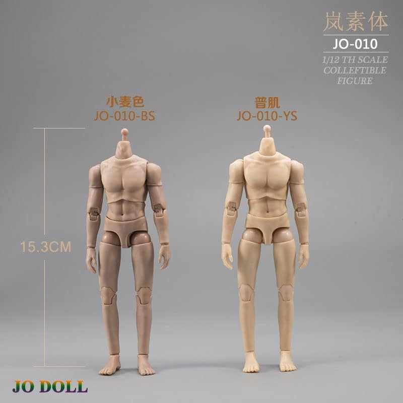 JO Doll JO-010-BS 1/12 Scale Male Body Muscle Man for 6 inch Man Action Figure Suntan Skin