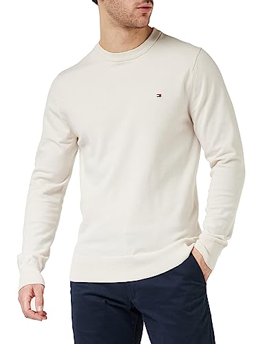 Tommy Hilfiger Herren Pullover 1985 ohne Kapuze, Beige (Weathered White),...
