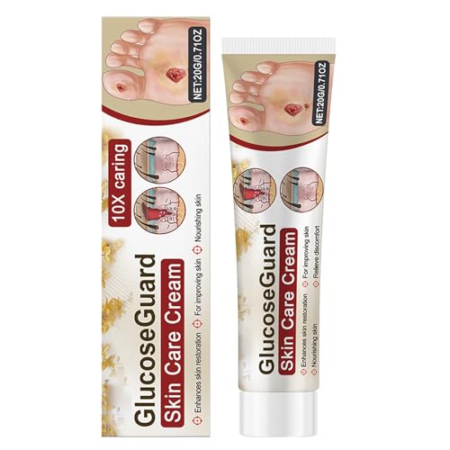 Crema para pies: crema hidratante para pies secos, agrietados y callosos-adecuado para diabéticos y atletas-Loción diaria de fijación de foot de absorción rápida 20G