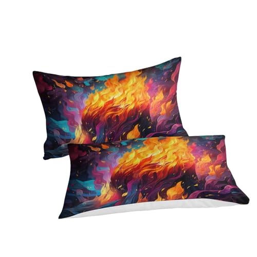 Ensemble de literie double avec housse de couette imprimée 3D - 3