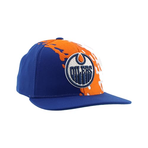Image of ZHATS NHL Unisex-Adult NHL Officially Licensed Adjustable Snapback Hat Flat Bill Z11 Retro Paintbrush