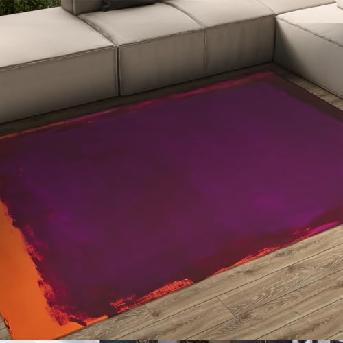 Tapis violet grand format paillasson doux lavable moquette de salon