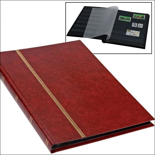 Livre à insérer pour timbres bordeaux de 170 x 225 mm de salon
