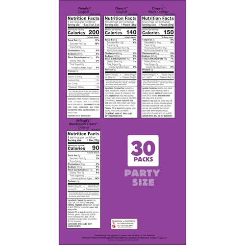 Kellogg's Snack Variety Pack 30 Count - Stock Up Deal