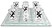Matty's Toy Stop Tic-Tac-Toe, Three in A Row Shot Glass Drinking Game with 9 Shot Glasses and Glass Game Board (10