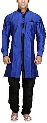 Royal Mens Jodhpuri Silk Blend Sherwani Blue