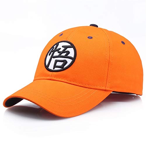 Nouveau Casquette de baseball de haute qualité Coton Dragon Ball Z Goku Casquettes Chapeaux for Hommes Femmes Anime Dragonball réglable HipHop Snapback classique ( Color : Orange , Size : L(55 61cm) ) Cover