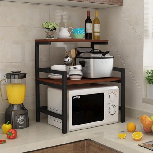 Image of CANCRI 33600 D Series 3-Layer Microwave Stand, OTG Stand, Oven Kitchen Storage Shelf, Counter Top Spice Rack, Multipurpose Rack, Toaster Grill Organizer...