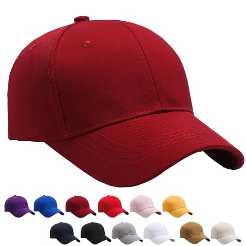 YOUYIKE Gorra de Béisbol Ajustable Unisex, 100% Cotton, Gorras de Béisbol Hombre para Lockup Adj Gorra con Visera y Cierre Ajustable, para Casuales Running Beisbols Tenis Golf