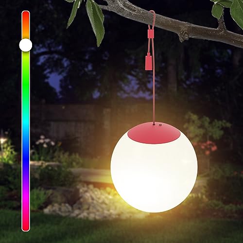 Outdoor Hängelampe Mit Batterie & Fernbedienung - IP44 Wasserdicht, RGB Farbwechsel
