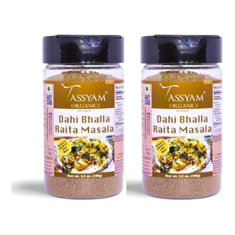 Tassyam Dahi Bhalla Raita Masala 200g (100g x2) | Dispenser Bottle, All Natural, Flavour Burst Cover
