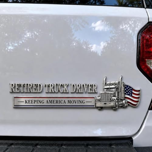 Emblema de Bandera Americana para Coche y Camión de Jubilado 4