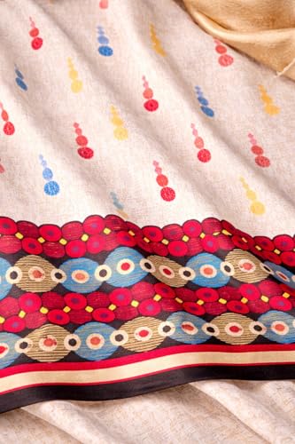 Image of Women's Cotton Blend Unstitched Kurti Set for Women | A-Line Style Dress Material | 2-Piece Traditional Ethnic Wear Suit Fabric