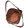 Fossil Women's Sam Leather Shopper Tote Purse Handbag, Brown