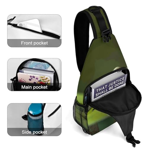 Bolso cruzado casual para viaje y senderismo unisex miniatura 4