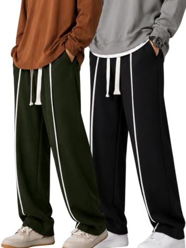 Image of GRECIILOOKS Men's Loose Mid Rise Casual Trousers Pants | Regular | Sports Stylish Track Pant | Sweatpants (Available in Plus Size)