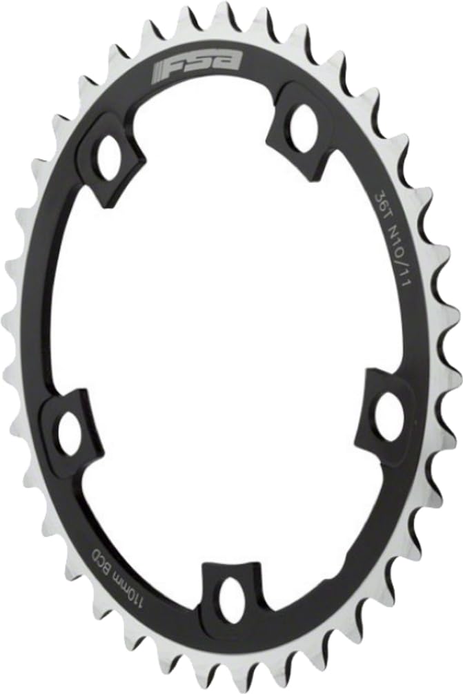 Full Speed Ahead Pro Road Chainring - 50t, 110 BCD, Aluminum, N11, Black