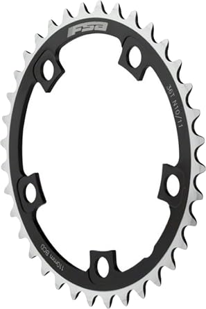 Full Speed Ahead Pro Road Chainring - 50t, 110 BCD, Aluminum, N11, Black | bmx-bike-components