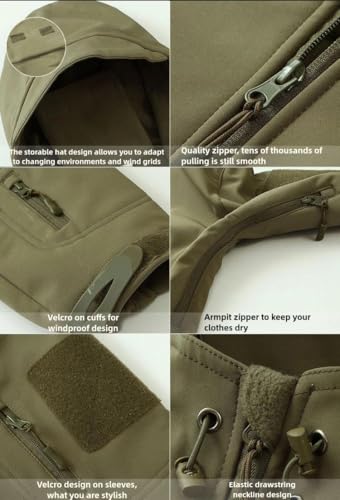 Men's Tactical Jacket and Pants Set Military Hunting ACU Uniform 2PC Apparel Suit Multiple Pockets - Image 5