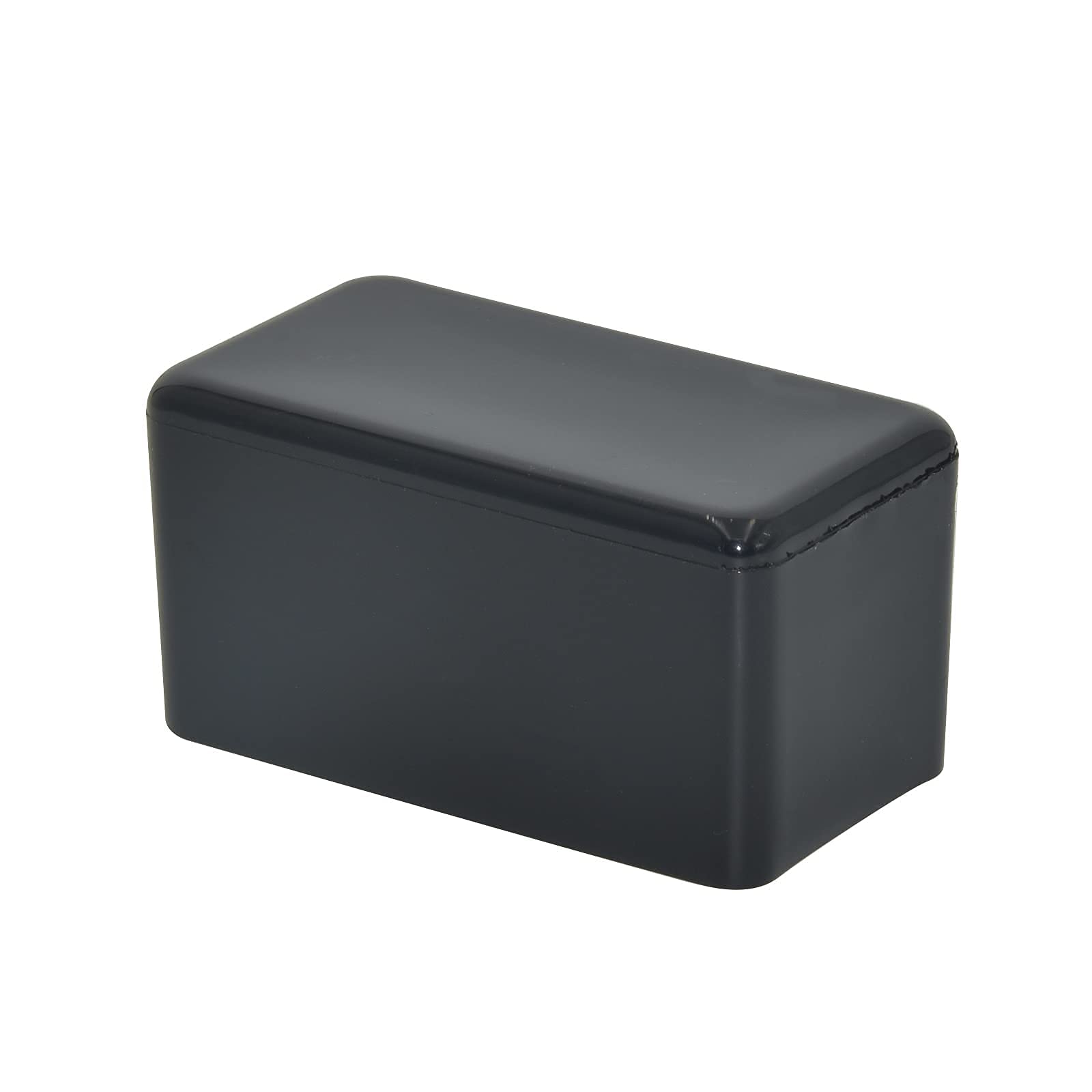 Flyshop 12-Pack Furniture Floor Protectors - Black PVC Non-Marking Chair Leg Caps 30x60mm