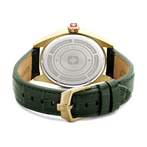 Image of Swiss Military Hanowa SMWGB0000710 Thunderbolt - Swiss Made Round Green Watch for Men