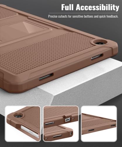 Image of MoKo Shockproof Case Fit Samsung Galaxy Tab A11+ Plus / A9+ 11 Inch | with Screen Protector, Heavy Duty Shockproof Protective Case, Bright Brown