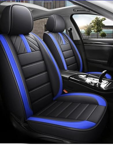Housse de siège auto universelle en cuir bleu pour Mazda | Rénovation habitacle