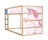 kura hochbett ab wann Einhorn Möbelsticker / Aufkleber für das Hochbett KURA von IKEA - IM204