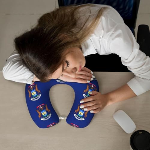 Almohada de viaje con espuma de memoria y funda de franela miniatura 7