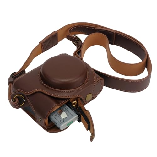 Funda para cámara Bowan G7X Mark II y Mark III de cuero vintage miniatura 1
