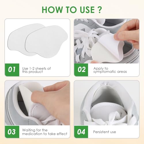 Image of Shoe Heel Repair Patches, Quick Self-Adhesive Inside Sneaker Hole Patches for Sport Work Walking Hiking Tennis Shoes Sneaker Mesh (12 Pcs 丨 White)