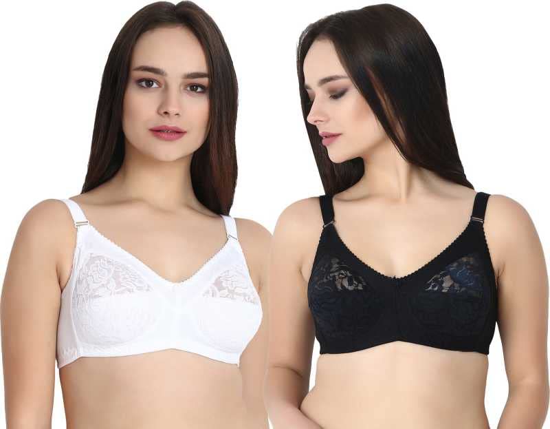 Image of Women Net Non-Padded Wire Free Regular Bra
