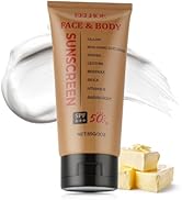 TINYLENS EELHOE Tallow Sunscreen SPF 50, Non-Nano Zinc & Grass-Fed Tallow Sunblock for Face & Bod...