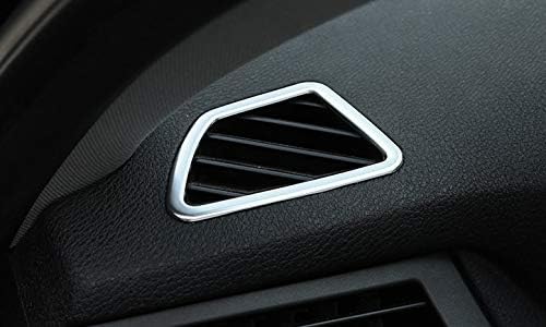 Matt Chrome Dashboard Console AC Air Vent Trim Cover Frame for BMW X5 E70 X6 E71 2007-2013 2008 2009 2010 2011 2012 LHD Left Hand Drive