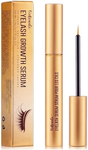 VieBeauti Lash Serum for Eyelash Growth: 5mL Eyelash Growth Serum with Advanced Formula to Boost Longer Fuller and Thicker Looking Lashes - Vegan & Cruelty-Free for Sensitive Eyes 5-Month Supply