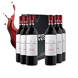 Rioja Vega - Vino Tinto Rioja Crianza - Estuche de 6 Botellas x 750 ml - D.O. Rioja - Tempranillo y Graciano - 12 Meses en Barricas de Roble Americano