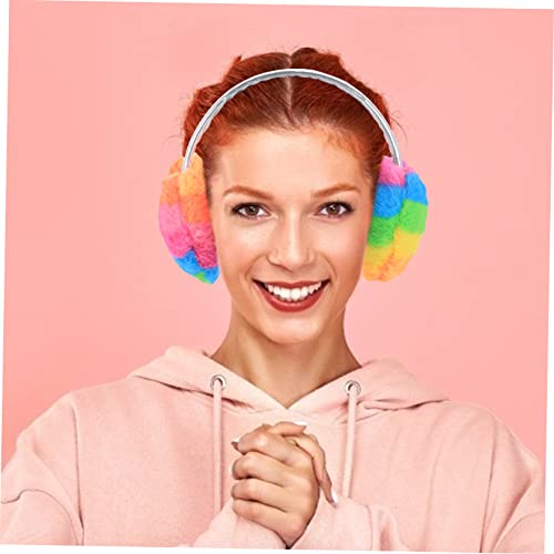 CLISPEED Plush Earmuffs for Girls Cute Winter Ear Covers Warm and Comfortable Fuzzy Ear for Cold Weather Boys and Girls Adorable Design3