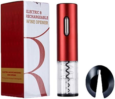Byqny Electric Wine Opener, Automatic Electric Wine Bottle Corkscrew Opener, Electric Wine Bottle Openers, Battery Operated Wine Opener Kit, Automatic Corkscrew with Foil Cutter