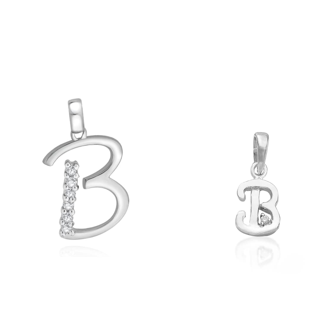 TARAASH925 Sterling Silver Couple Alphabet Pendants