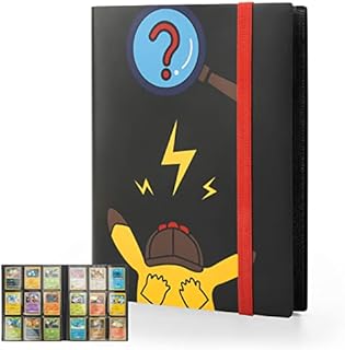 YINKE Case Binder Holder for Pokemon Card, PM TCG Card, Game Cards, Holds Up to 324 Cards with 18 Premium 9-Pocket Sleeves Page,Hard Organizer Carry Cover Storage