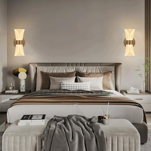 Image of FILLISKA Luxurious Acrylic Crystal Wall Lamp with Adjustable Colour Changing Function, Elegant Finish (Acrylic FrenchGold-336)(1 Year Warranty)