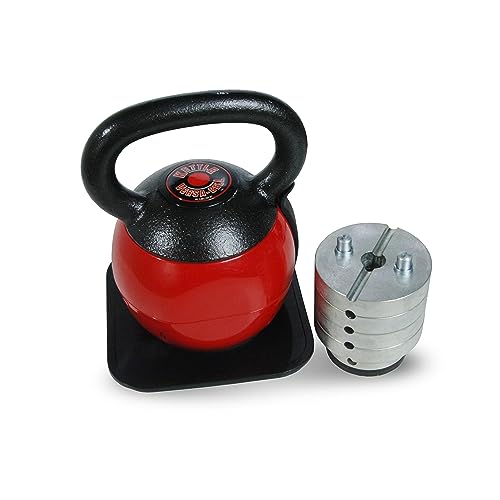 Stamina | X Versa-Bell Adjustable Kettlebell Set 16-36 Lb W/Smart Workout App - Non-Slip Cast Iron Grip, Storage Pad - Strength Training Kettlebells For Home Gym Weightlifting #TOP21