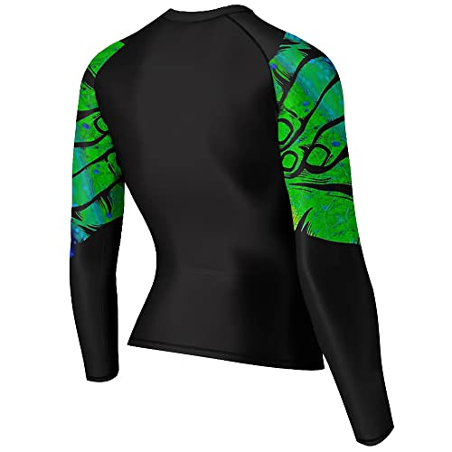 Women's Graphic Loose Long Sleeves Rash Guard Wicking Hawaiian Shirts2